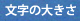 文字の大きさ
